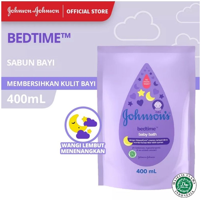 JOHNSON'S HAIR &amp; BODY BABY BATH BEDTIME 400ML