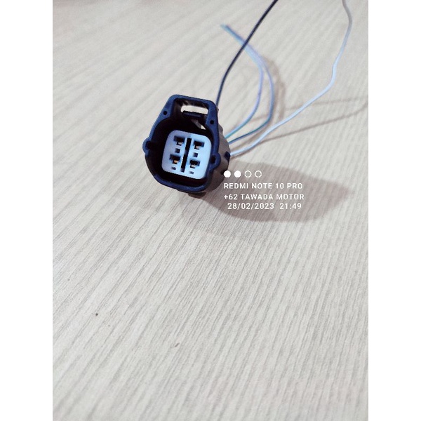 SOKET HEADLAMP FEMALE 4PIN LAMPU DEPAN TOYOTA AGYA DAN DAIHATSU AYLA