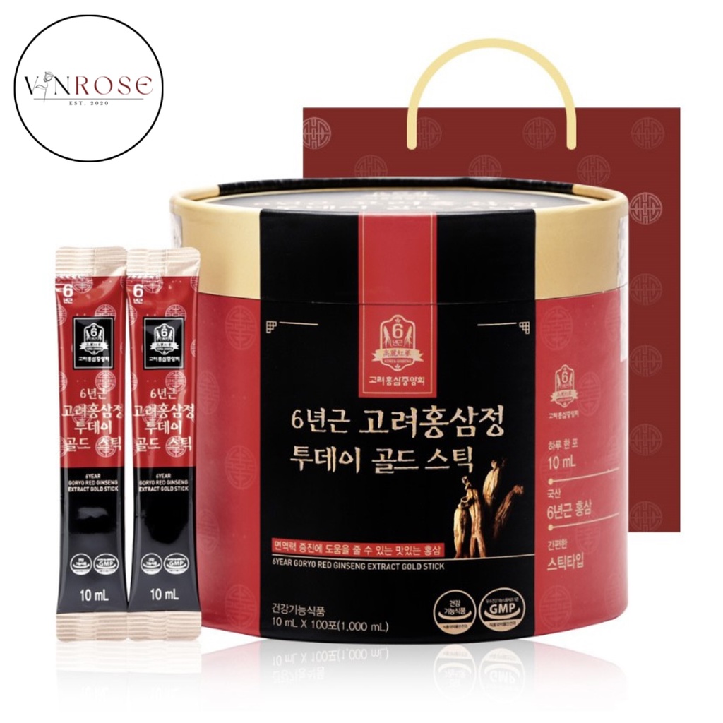 

[10 Sachet] Goryo Red Ginseng Extract Gold Stick 6 Year Old/ Ginseng Merah Korea