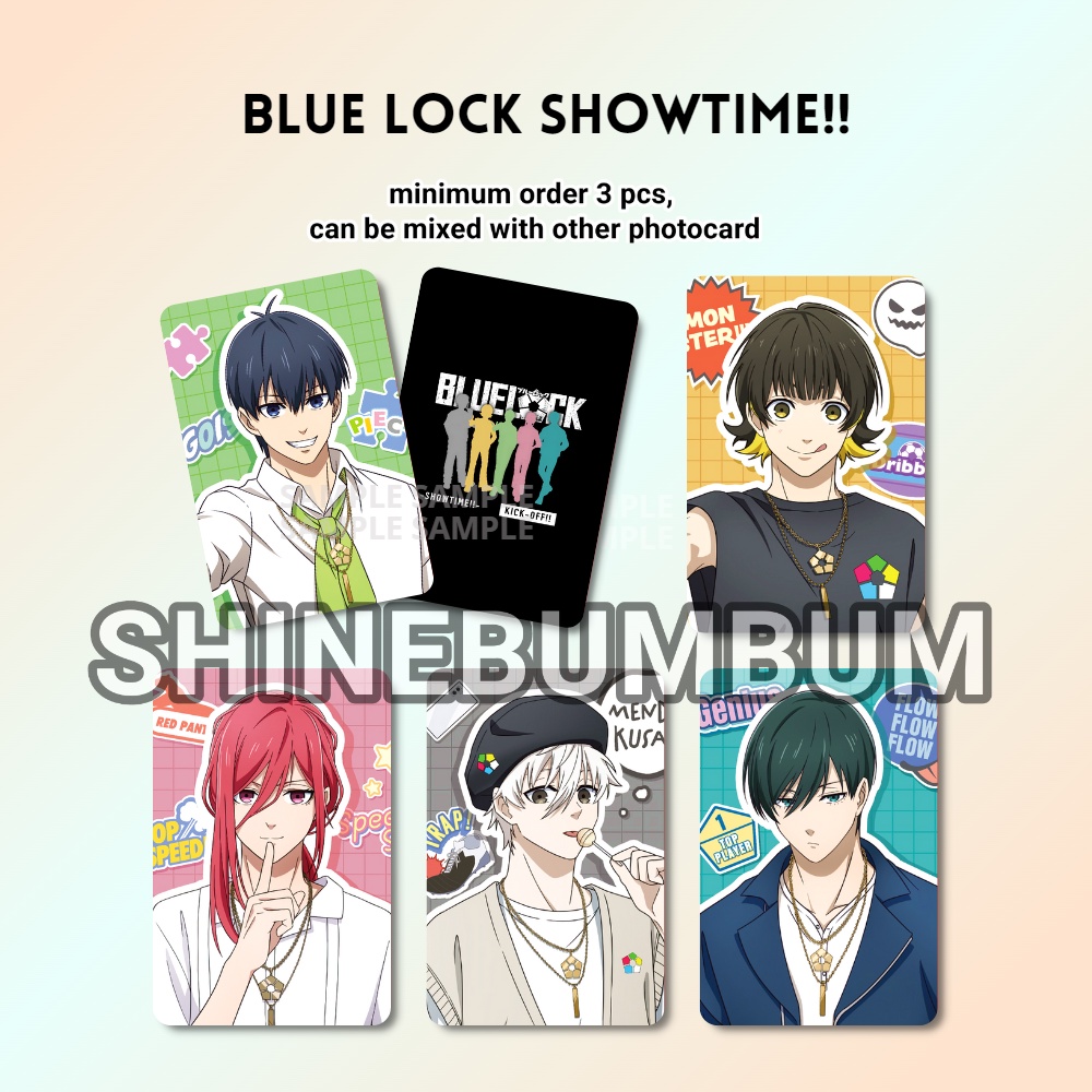 Photocard Blue Lock Showtime!! ver (2 sisi)