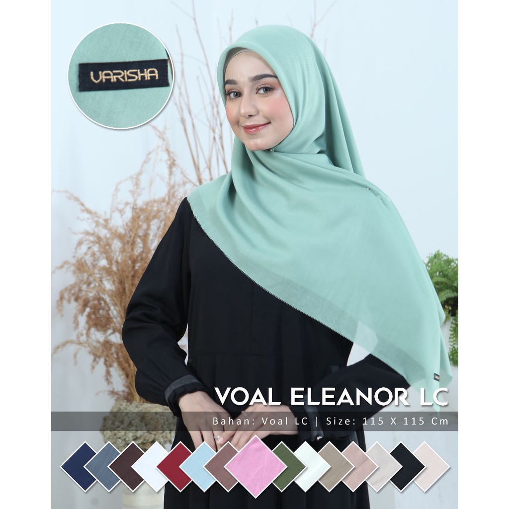 ELEANOR LC/Kerudung Voal Segiempat Polos