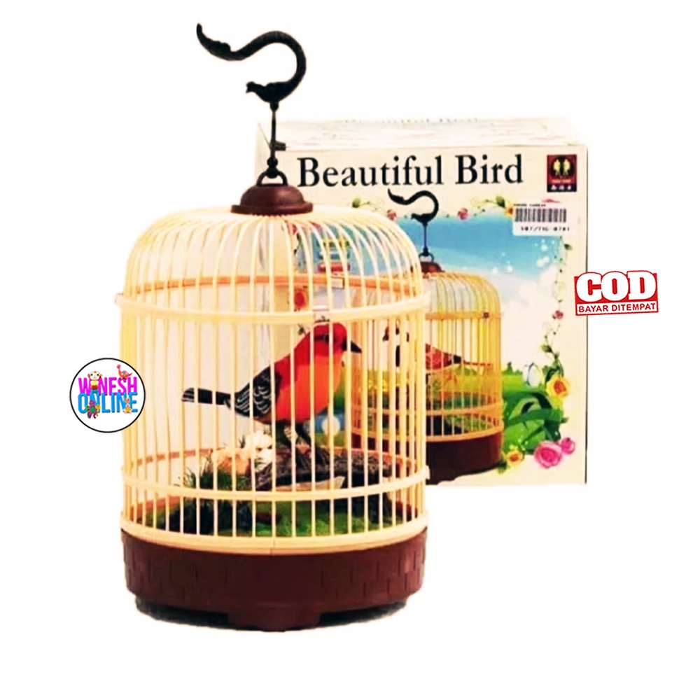 Heartfull Bird / Mainan Sangkar Burung Sensor Tepuk