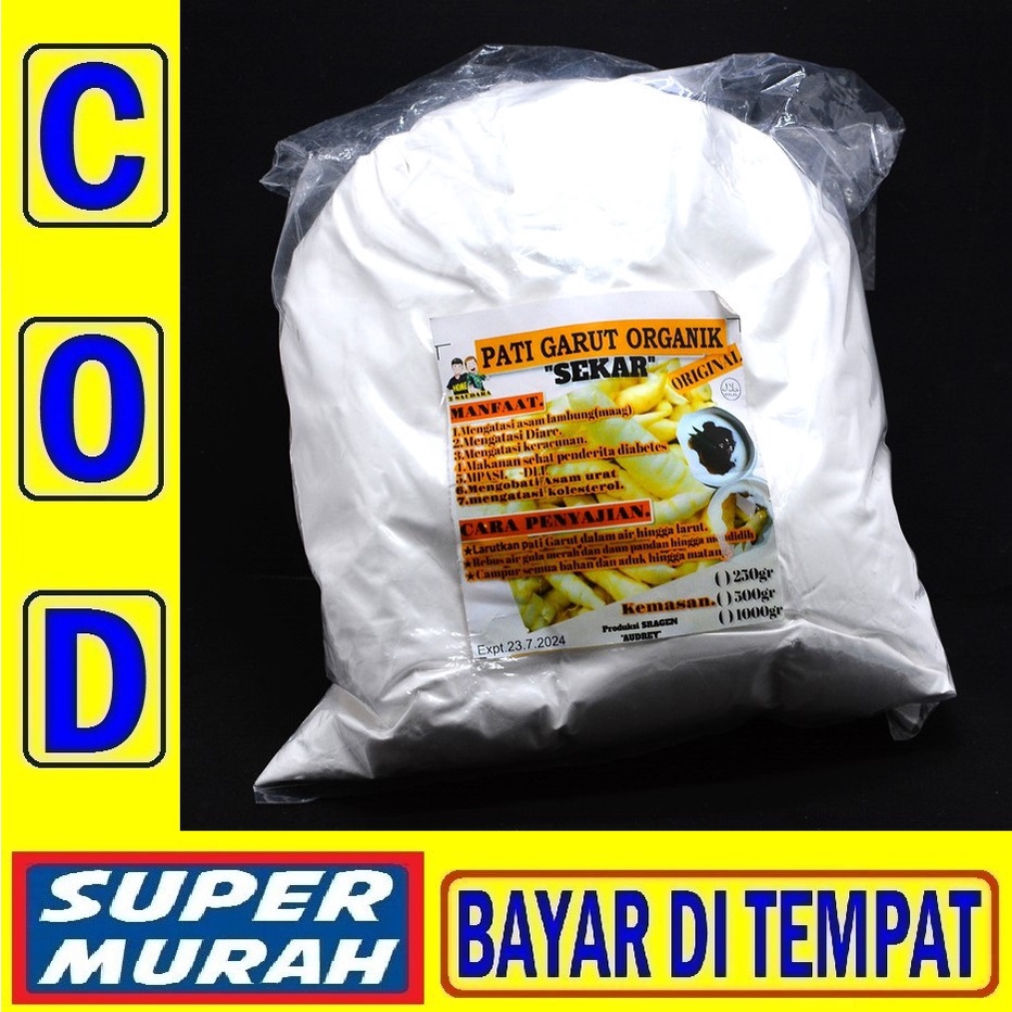 Tepung Garut Pati Irut 1 Kg 1kg Obat Asam Lambung Maag Pengental Makanan Obat Alami
