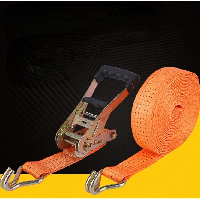 [SIAP KIRIM] Ratchet Tie Down/8-10 meter Trek belt /10 ton tali sound/tali barang/Cargo Lashing Belt