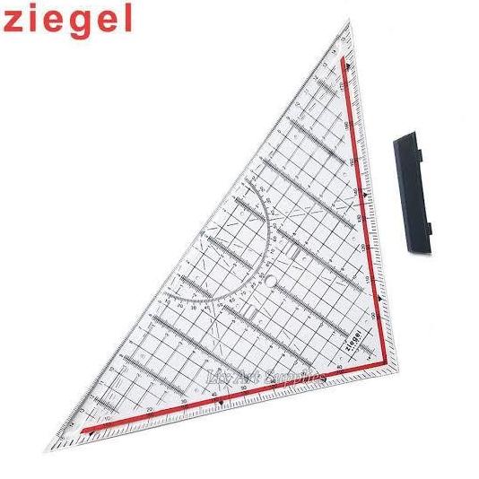 Populer- Ziegel Penggaris Segitiga - Penggaris Mor 30Cm