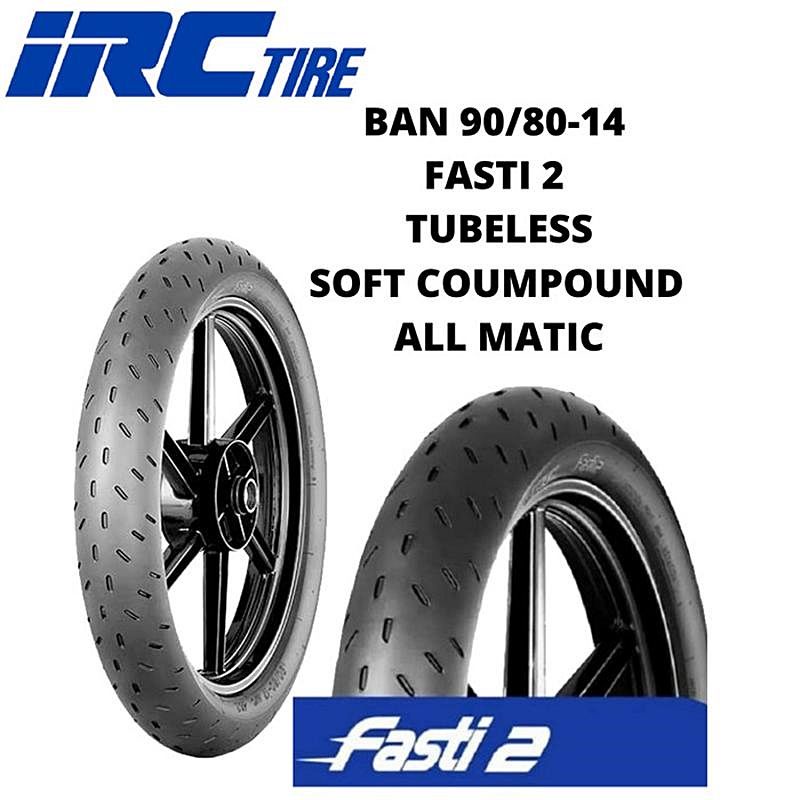 Ban 90/80-14 Fasti 2 Tubeless Soft Coumpound Matic Sparepart murah