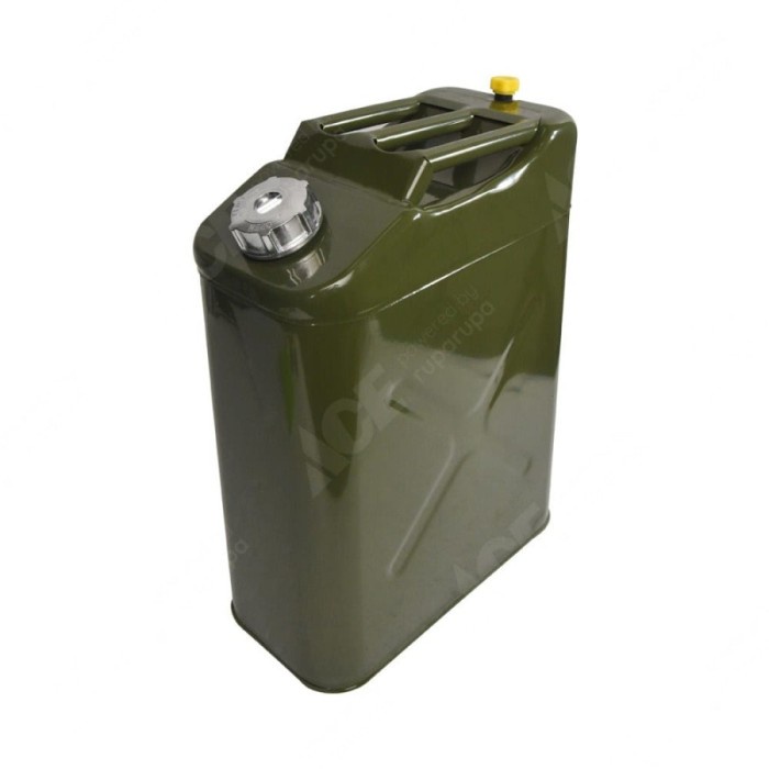 Jerigen Jerry Can Bbm Bensin Solar Gas 20L Metal - Bahan Bakar Besi