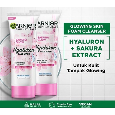 GARNIER SAKURA GLOW Hyaluron Face Wash