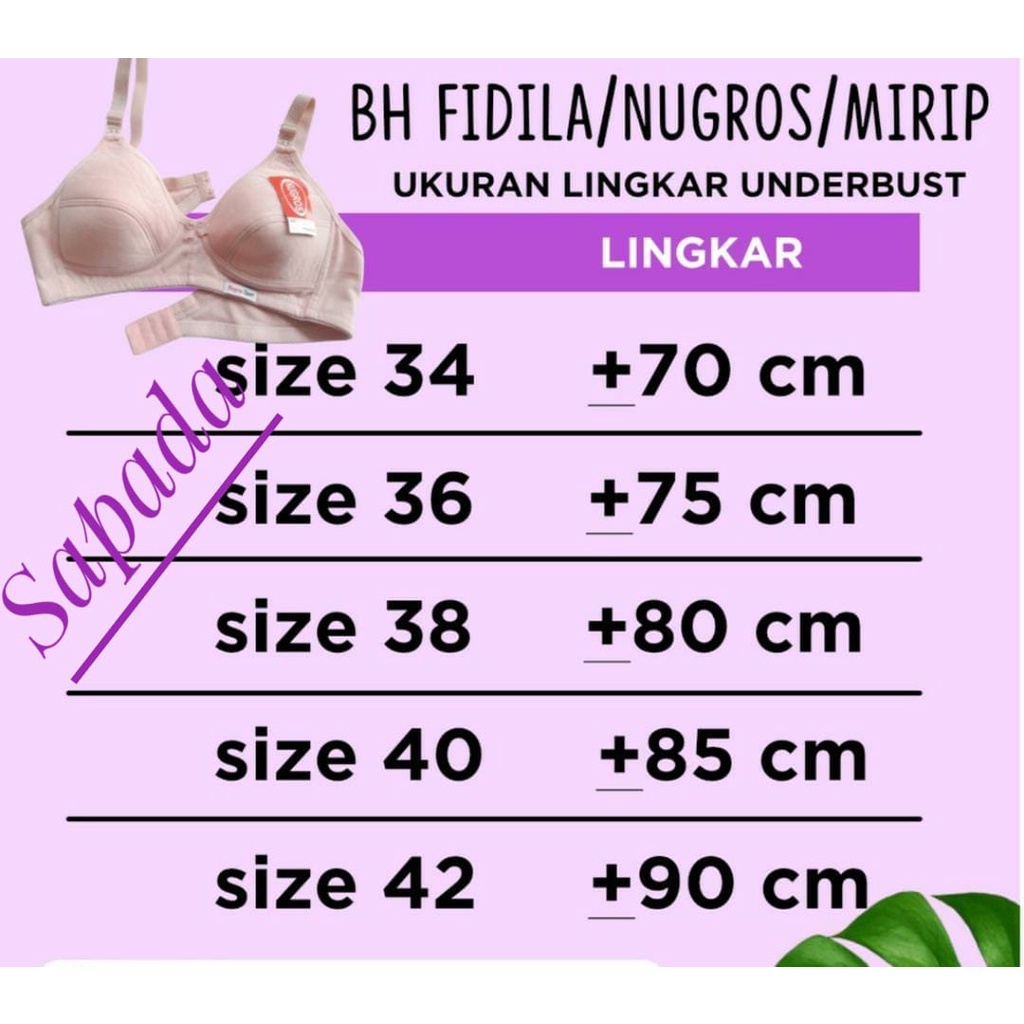 Bra Sport Wanita/Bh Wanita/Bh Tanpa kawat/Bra Tanpa Busa/ Ukuran 36/38/40/42/44/ Bra Jumbo/ Bh Jumbo