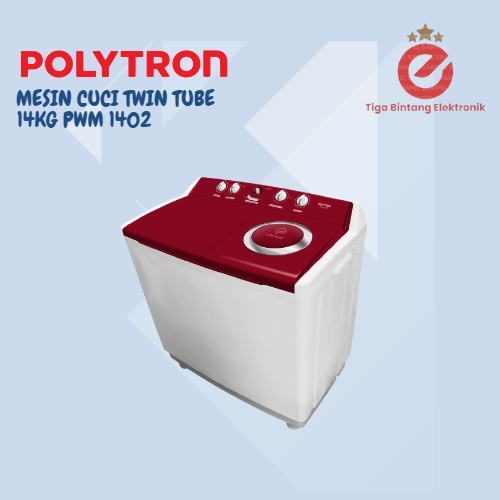 Mesin cuci 2 Tabung Polytron PWM 1402 (14KG)
