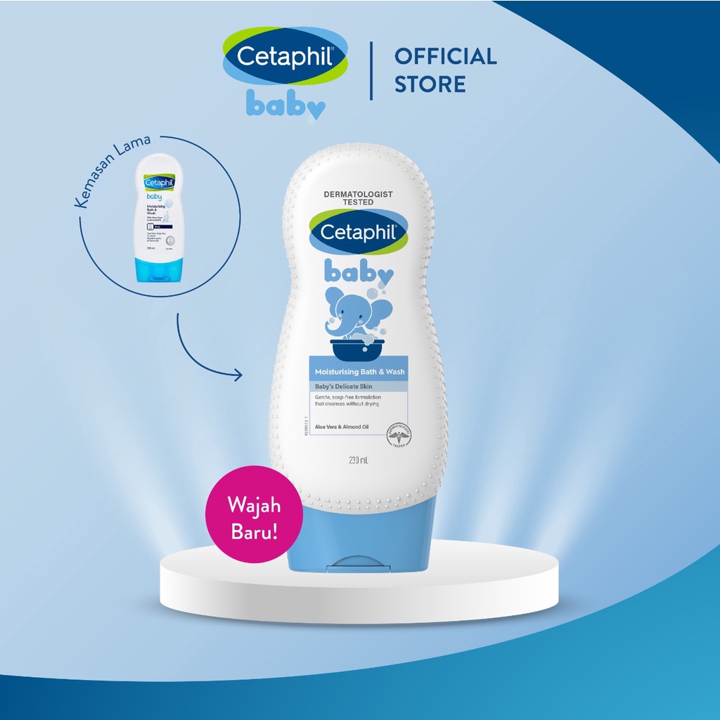 Cetaphil Baby Moisturising Bath &amp; Wash (Tersedia varian ukuran)