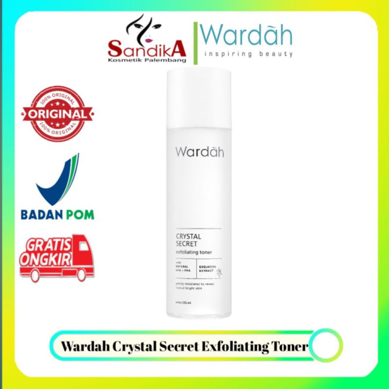 Wardah Crystal Secret Exfoliating Toner 125 Ml (100% Original)