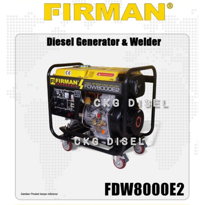 Generator Mesin Las Diesel Firman FDW 8000 E2 Heavy Duty