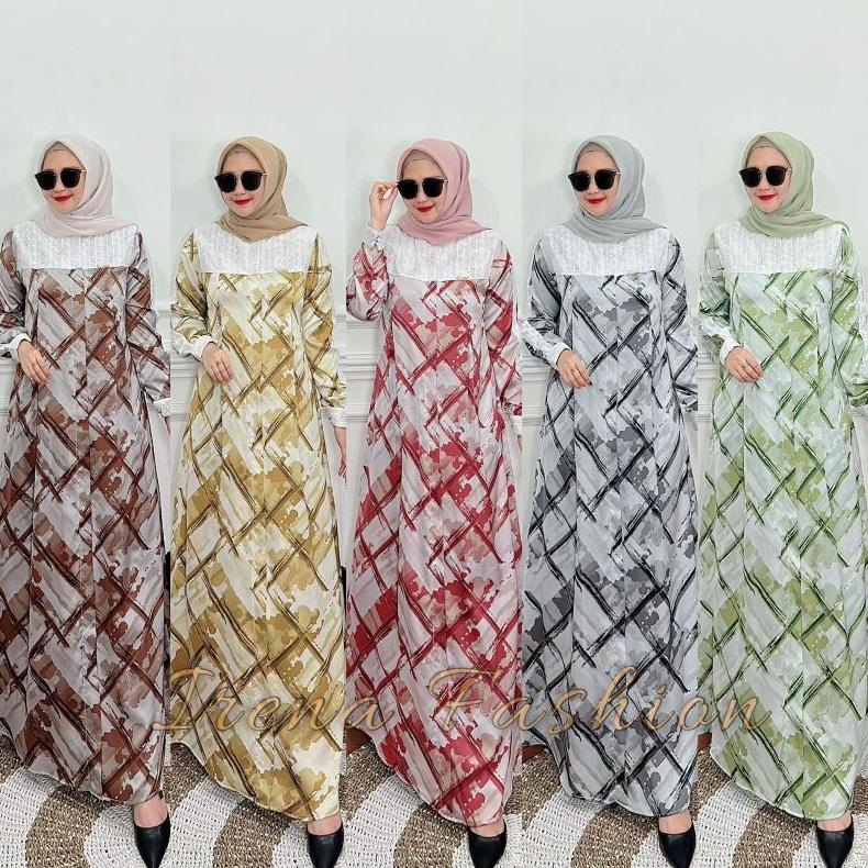 DISKON gamis irena silk Murah