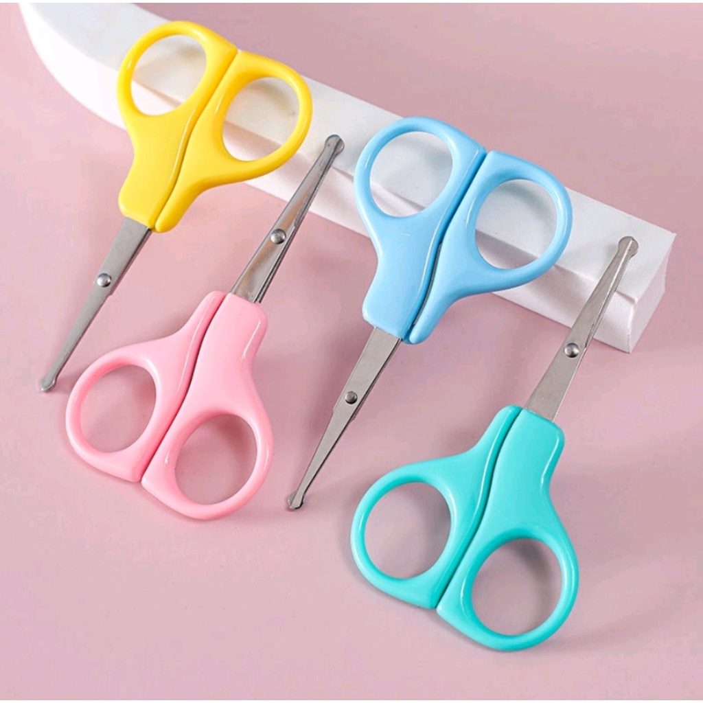 GUNTING KUKU BAYI WARNA WARNI / BABY NAIL SCISSORS / GUNTING BAYI DAN ANAK / NAIL CLIPPER / BABY MANICURE NAIL SCISSORS (IP)