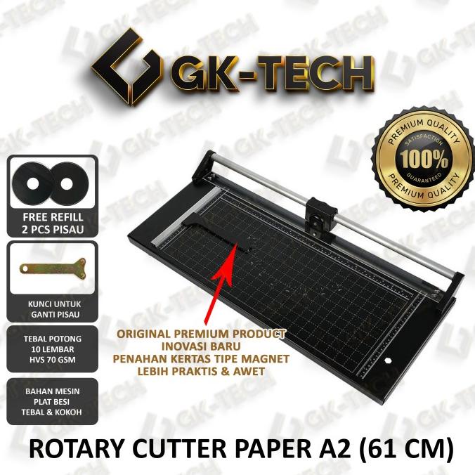 

Rotary Paper Trimmer A2 Paper Cutter 61cm GK-TECH