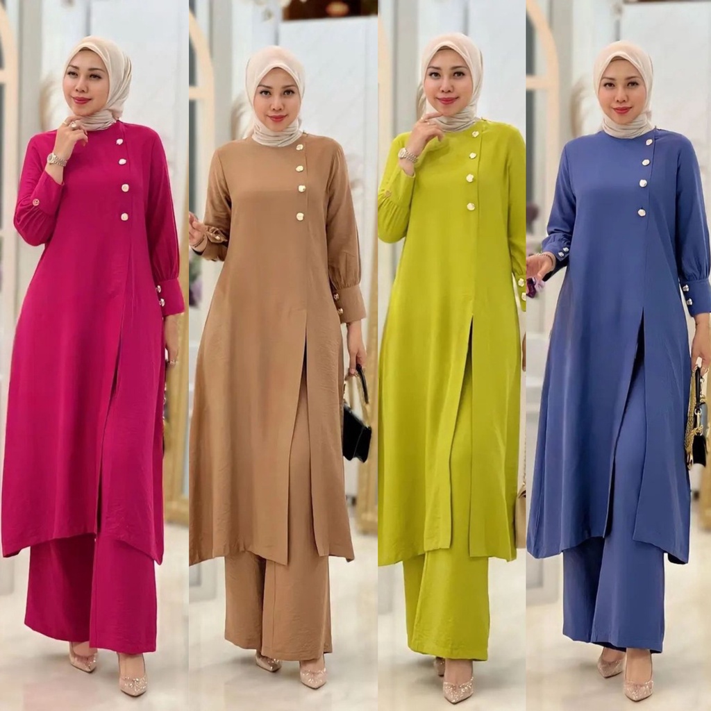 SETELAN CRINKLE PREMIUM AIRFLOW SETCEL ADELINE SET JUMBO - SETELAN CRINKLE AIRFLOW TERBARU 2023 SETC