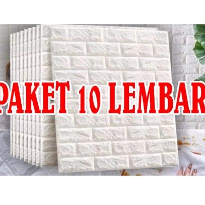 HARGA SPESIAL GWI - PAKET 10 LEMBAR WALLPAPER 3D 70X77CM