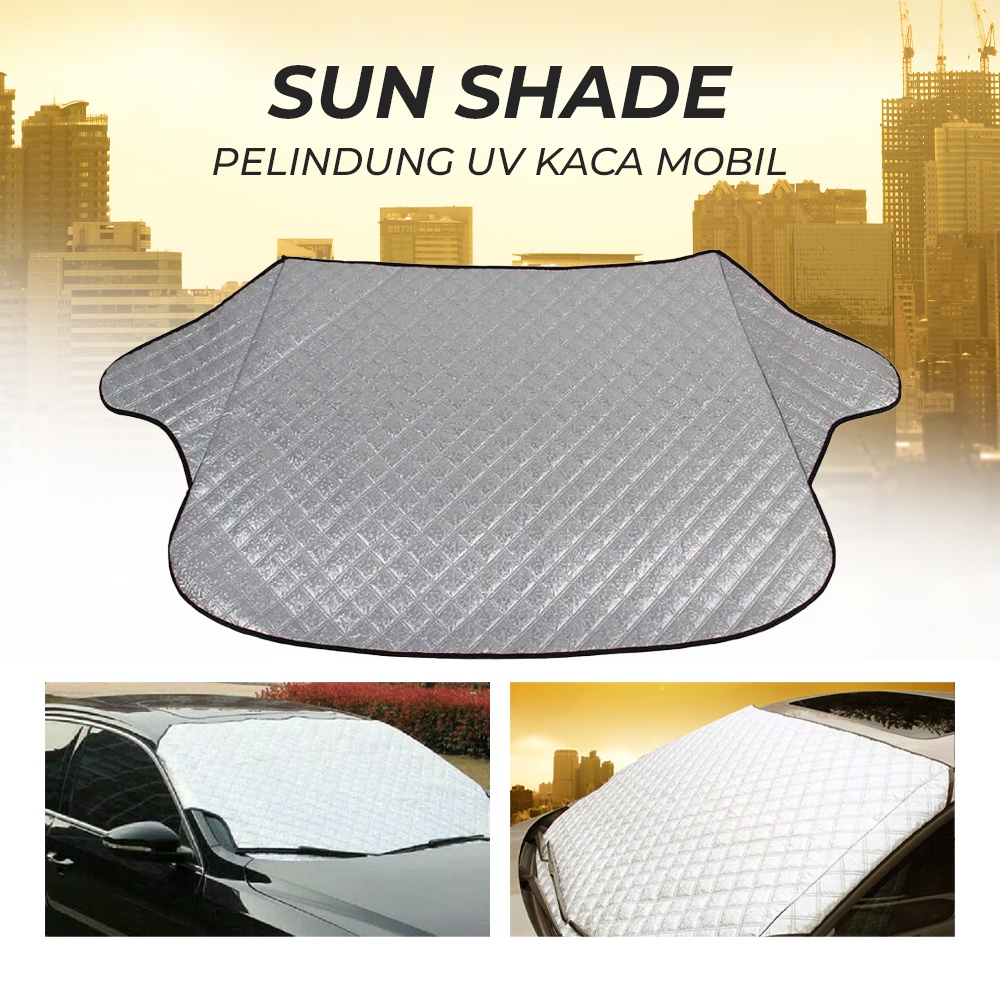 Sun Shade Pelindung UV Kaca Mobil 180 x 100 cm - GS-0004 - Silver