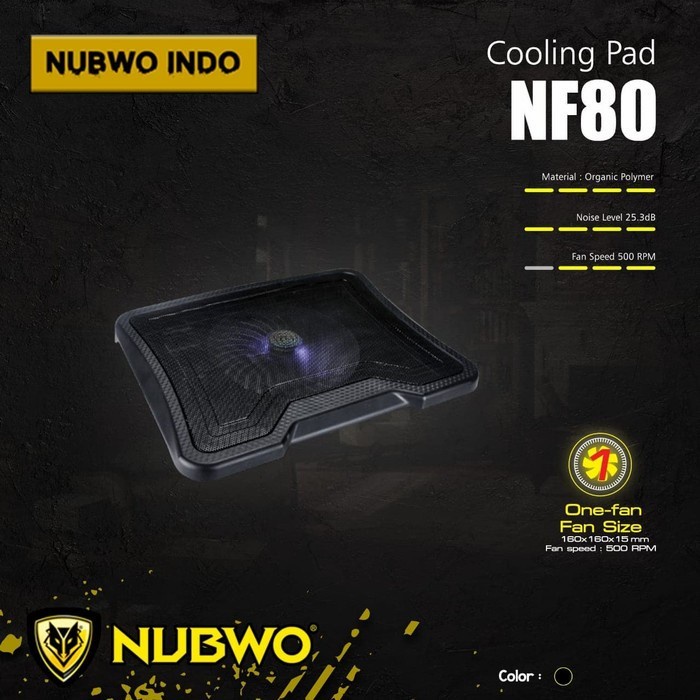 Cooler Pad Nubwo NF-80 - Armour Cooling Pad original nubwo