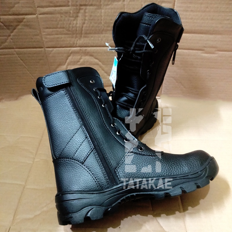 Sepatu Boot Safety PDL Security Satpam Ujung Besi Tinggi 26 cm