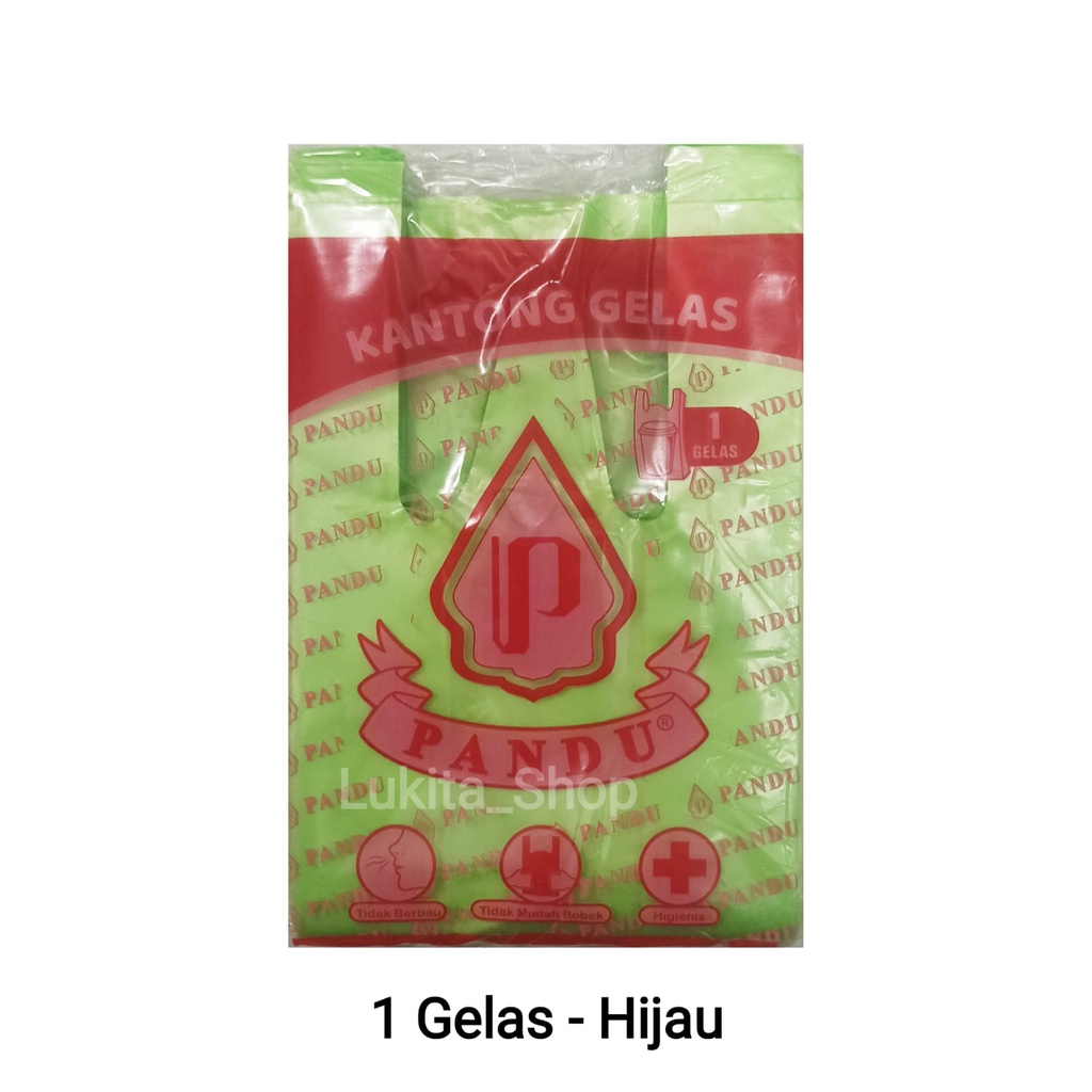 Kantong Plastik HD Gelas Cup/ Pop ice/ Bubble  Merek Pandu