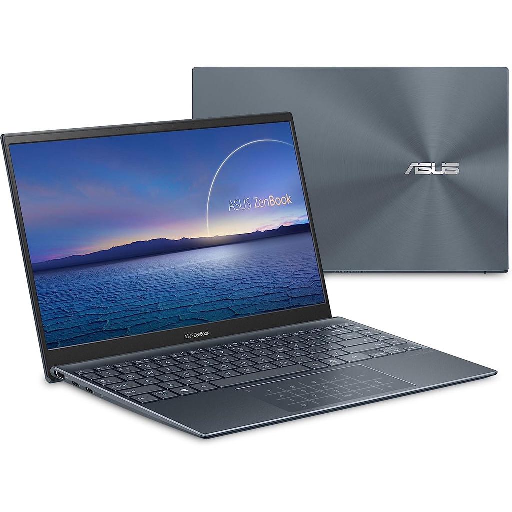 Laptop Gaming Asus ZENBOOK 14 UM425QA AMD RYZEN 5 5600H 8GB 512GB 1TB SSD 14&quot; FHD IPS PINE GREY