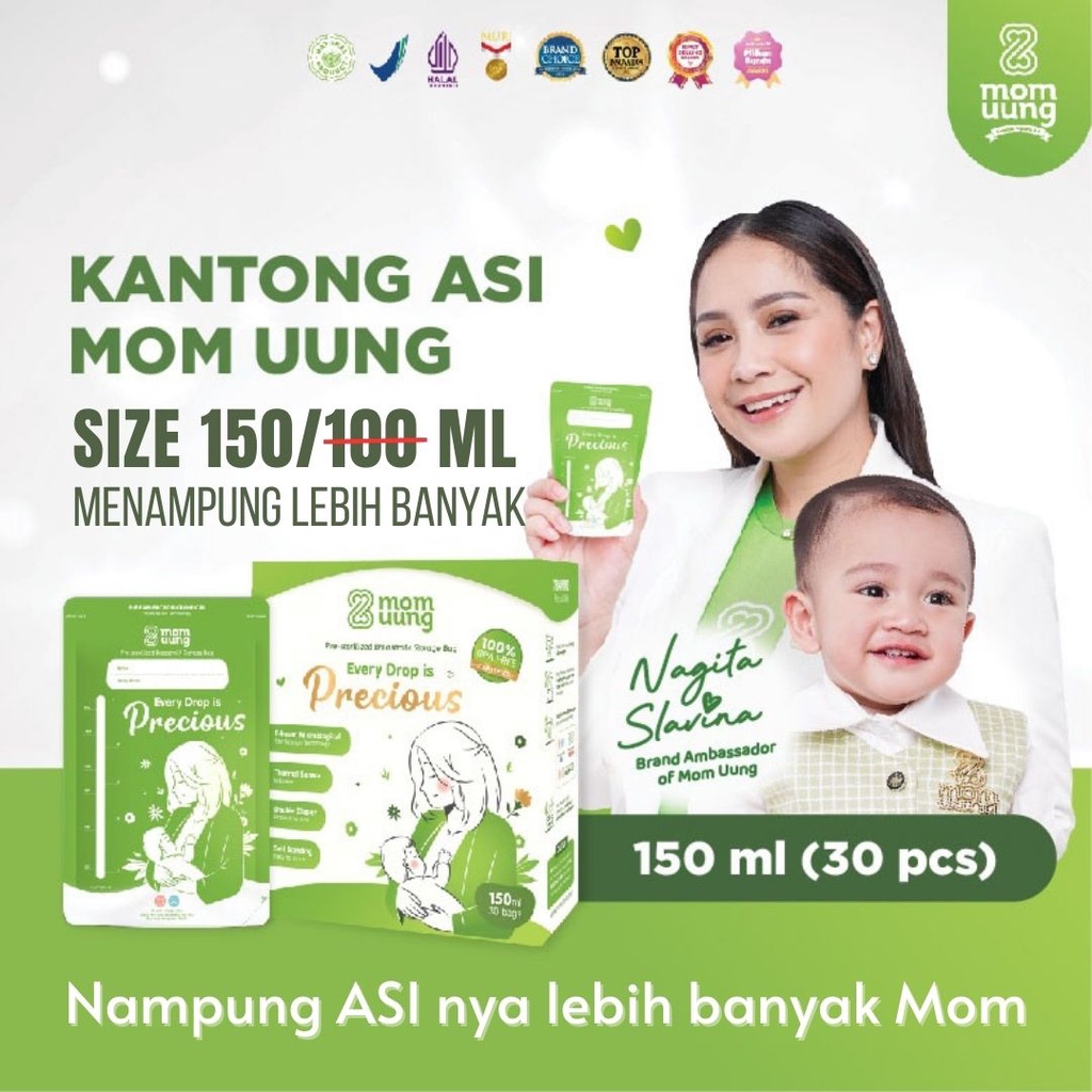 Kantong Asi Mom Uung 150ml - Asi Bag indikator Suhu Thermal Mom Uung