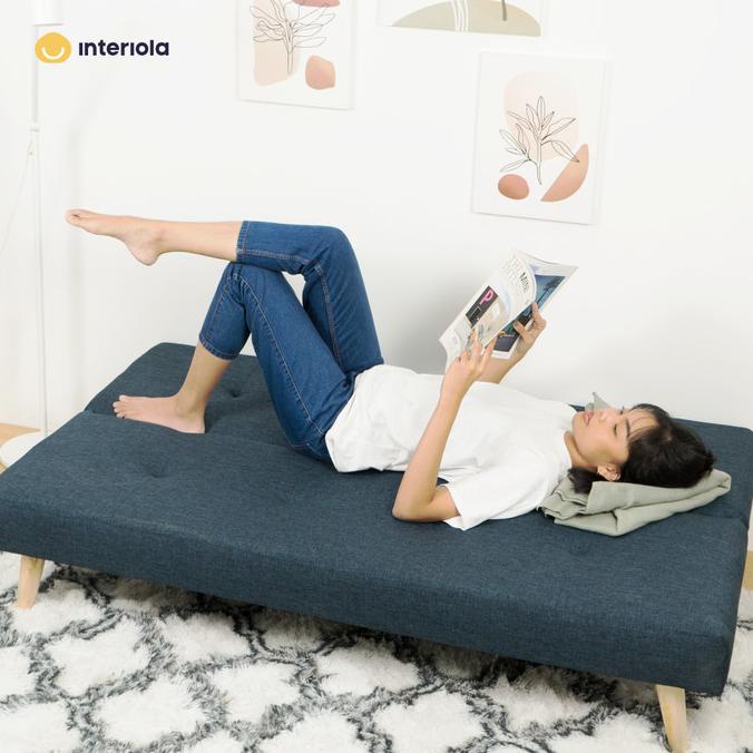 INTERIOLA Sofa Bed Ocho Minimalis Kain Hylos | Sofa Bed Tamu TERMURAH