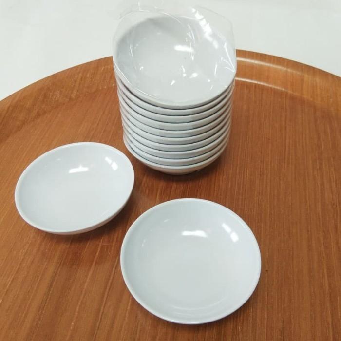 Sale:Dijual:[Dijual] Tempat Saos Putih - Sauce Dish 7 Cm Melamin