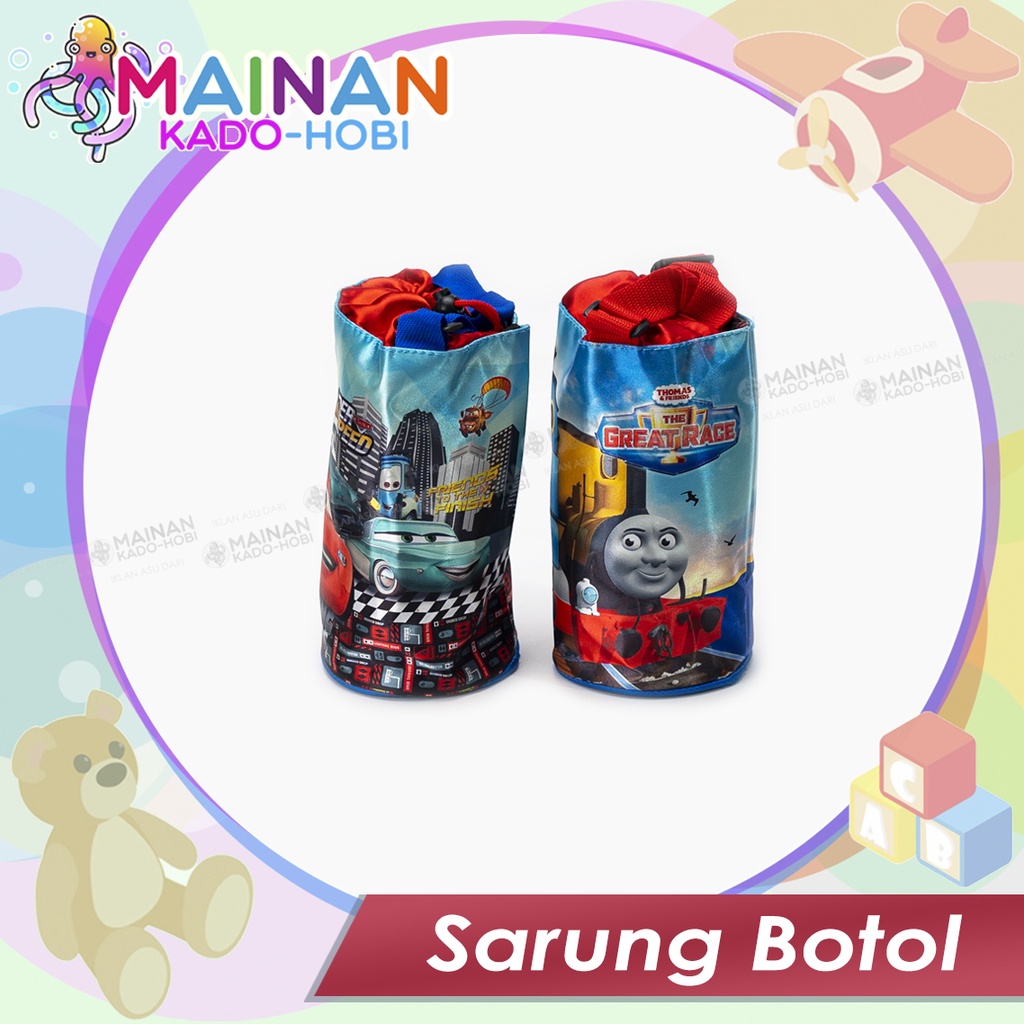 POUCH WATER BOTTLE SARUNG BOTOL MINUM ANAK KARAKTER LUCU