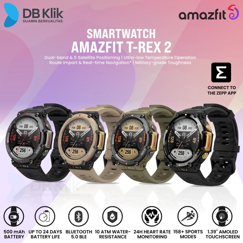 Smartwatch Amazfit T-Rex 2 1.39" Amoled Screen - Amazfit T Rex 2 Promo Best Seller