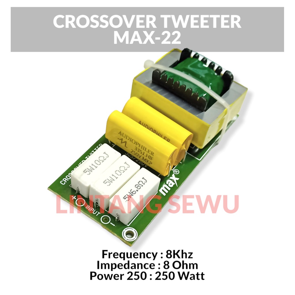 CROSSOVER TWEETER CROSS OVER TWITER DENGAN KOMPONEN AUDIOPHILER AUDIOPILER KROSOVER TWITER