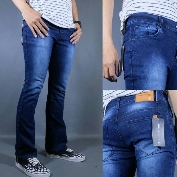 MENARIK celana jeans cutbray bootcut pria blackfield original