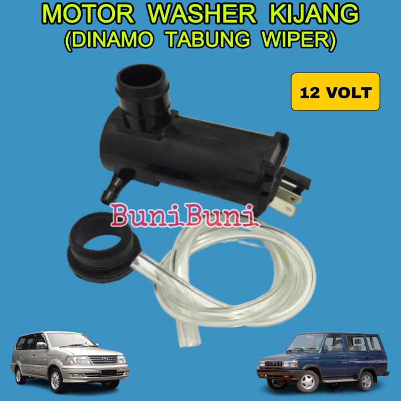 MOTOR WASHER Dinamo Air Wiper Mobil KIJANG Lama / SUPER 5K Grand Rover / Kapsul 7K EFI Komplit Socket Kabel