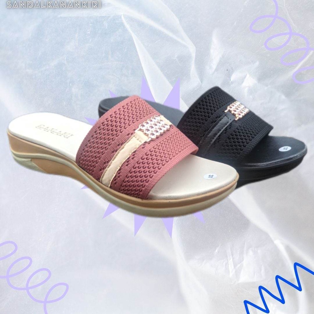 WEDGES BLACKPINK - Sandal Wanita Murah kualitas Bintang lima harga kaki lima Sandal Pesta Party Calbi Sofiya