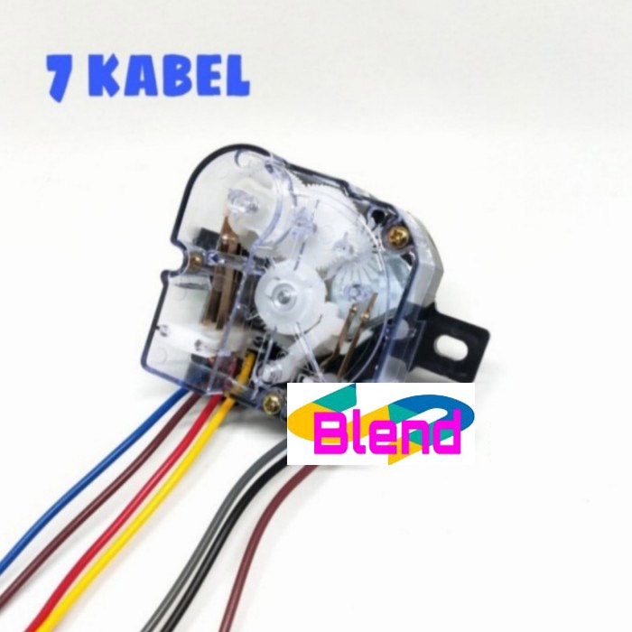 Timer Mesin Cuci 7 Kabel MULTI Wash/Saklar Pencuci KOTAK Kuping