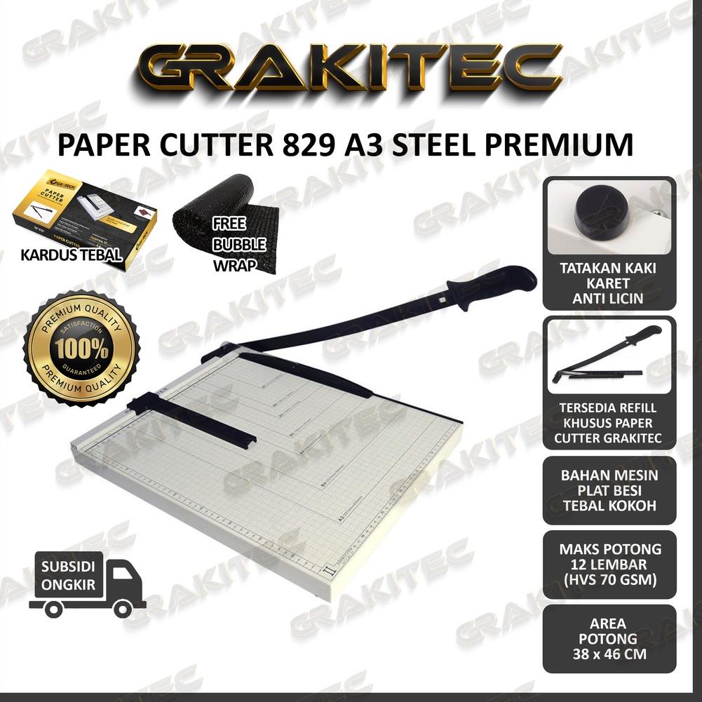 

Grosir Paper Cutter A3 ( Alat Potong Kertas ) Pemotong Kertas Alat Potong /Mesin Pemotong Kertas HVS, Sticker, Dos, PVC ID Card, Yellow Board, Art Paper, Vinyl, Bontax, Camel, Kertas Foto A5, A4, F4, B4 Glossy Silky Photo Paper ➢Grosir
