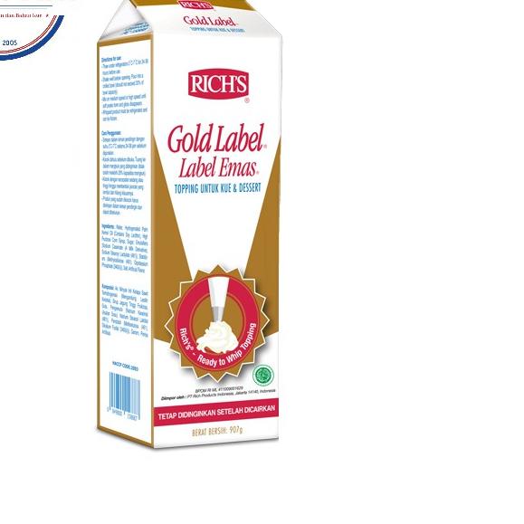 

✳ Rich Gold Label Whipping Cream 907 gram ◙