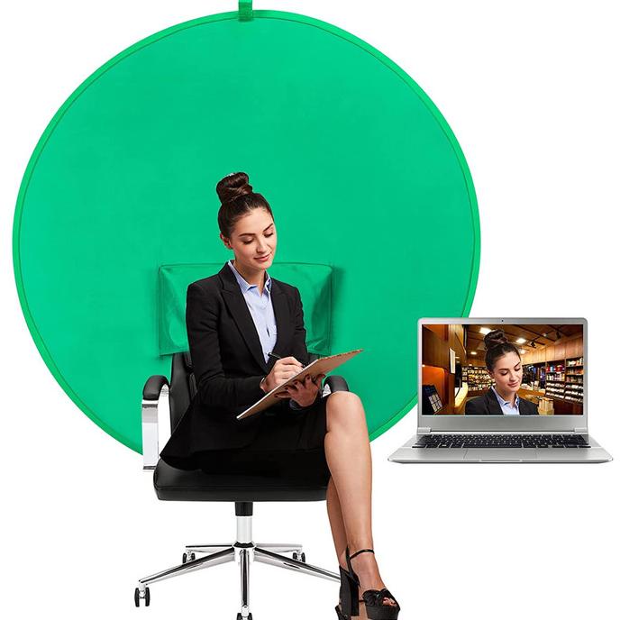 PORTABLE GREEN SCREEN CHAIR FOR BACKGROUND SCREEN - 142CM [COD]