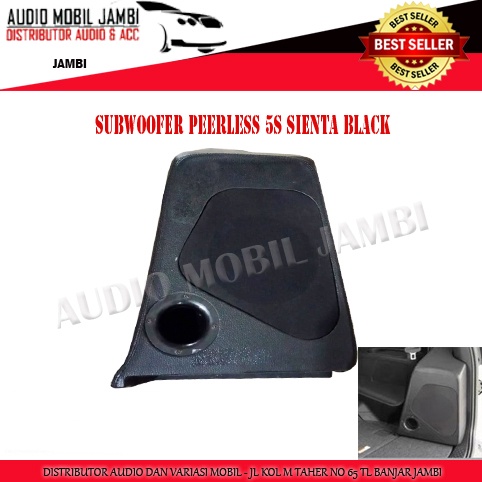 SUBWOOFER PEERLESS OEM KHUSUS SIENTA BLACK -  SUBWOOFER  SUDUT MOBIL OEM SIENTA
