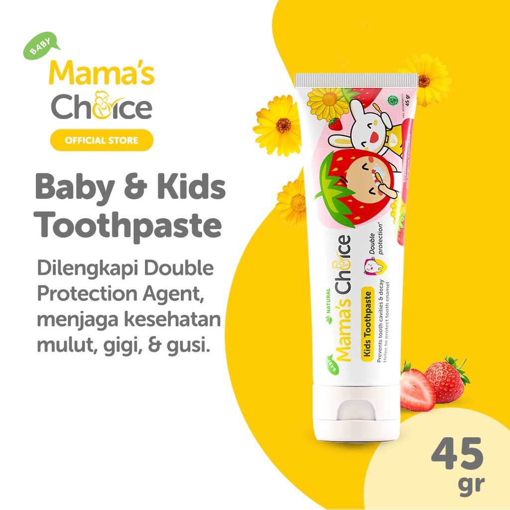 Mama's Choice Baby &amp; Kids Toothpaste Pasta Gigi Bayi &amp; Anak 45g