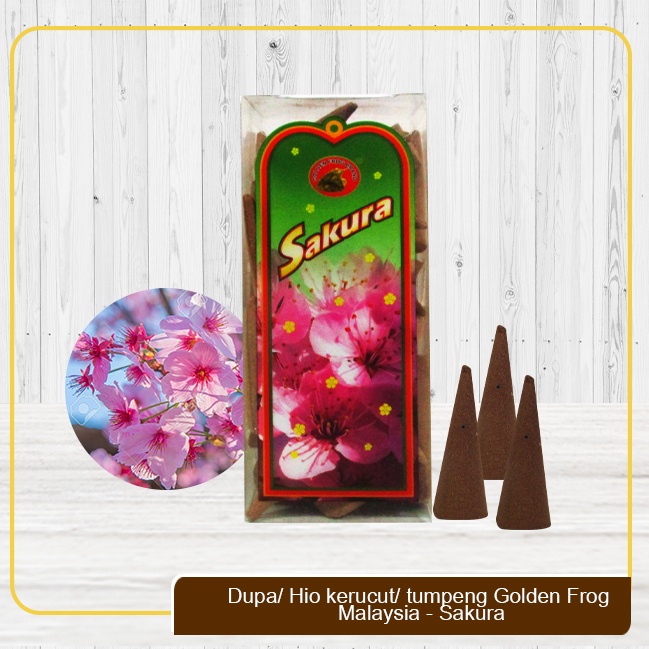 Dupa/ Hio kerucut/ tumpeng Golden Frog Malaysia - Sakura