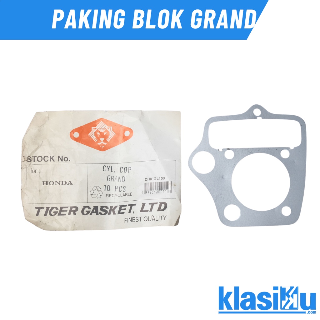 Paking Gasket Cylinder Blok Head Grand Tiger Gasket