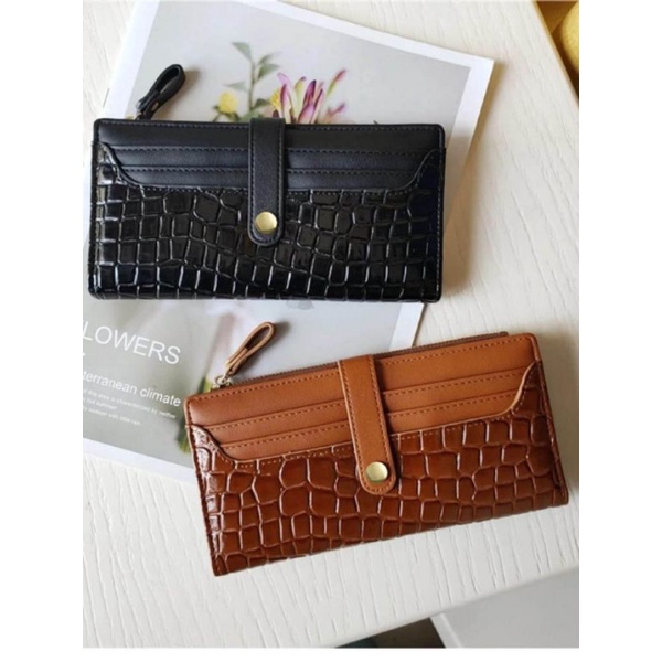 Arifirn Aneska - Premium Dompet Panjang Croco Wanita