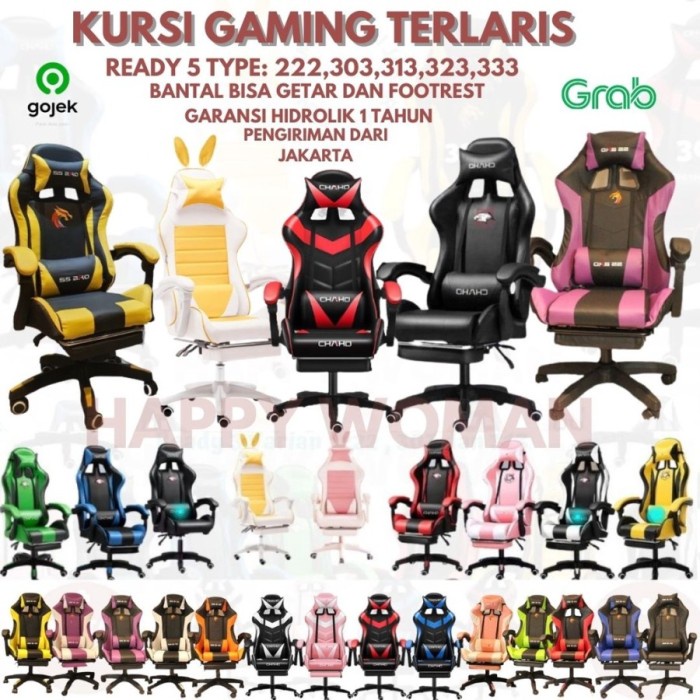 Kursi Kursi Gaming Chair Computer Bangku Gaming Game Chaho Murah