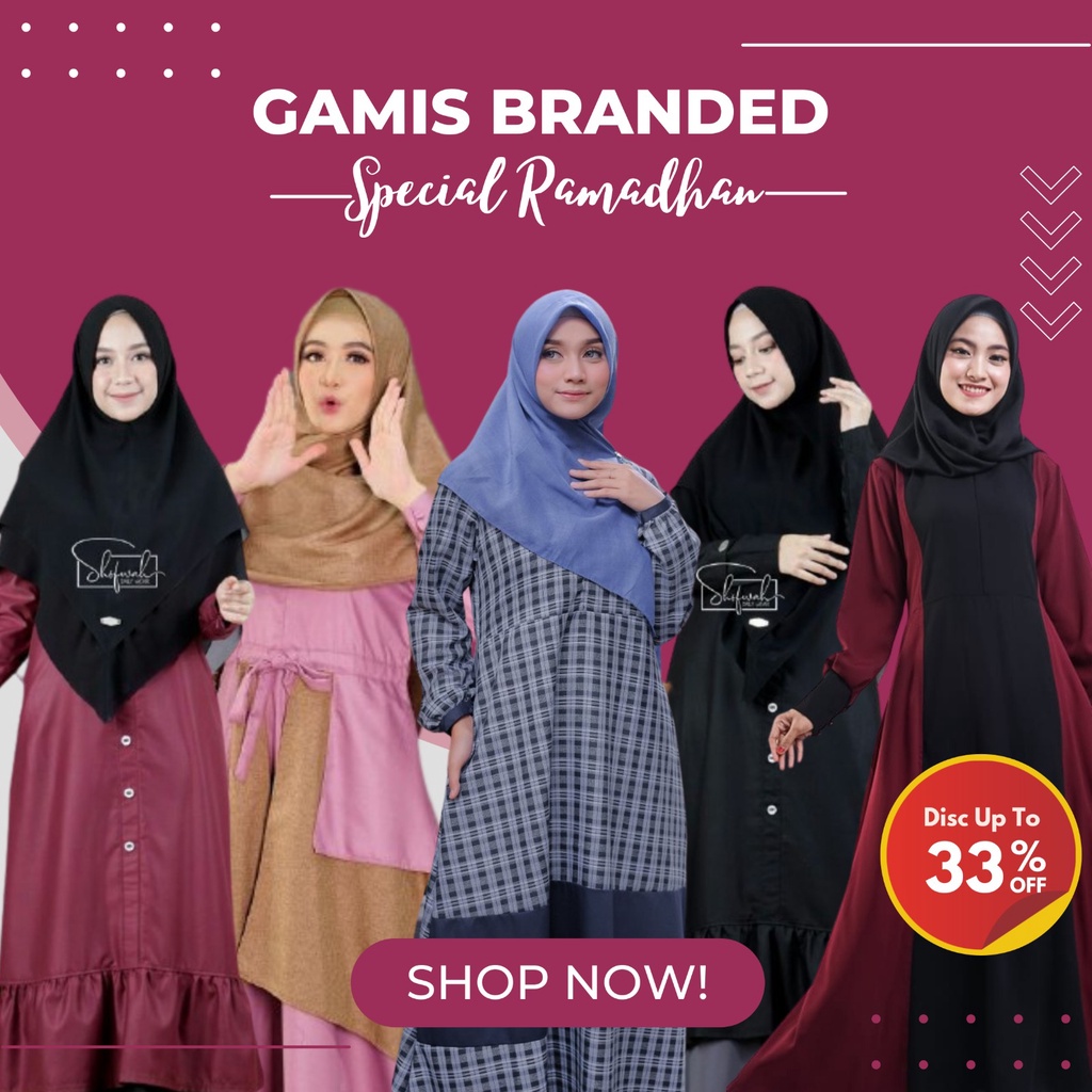 Gamis Dewasa Maxi Dress Wanita Baju Lebaran 189
