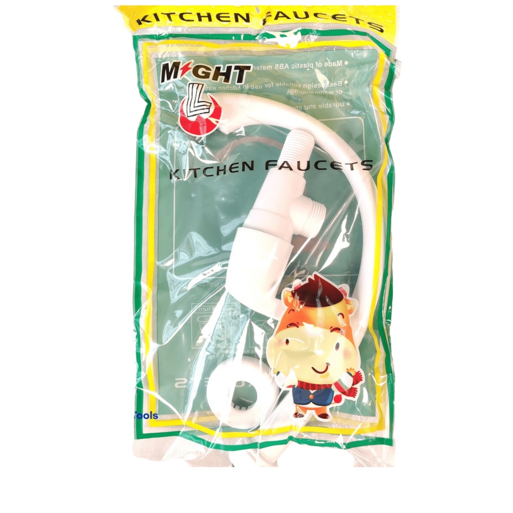 Kran Angsa Cuci Piring PVC - Kran Wastafel Angsa PVC MIGHT