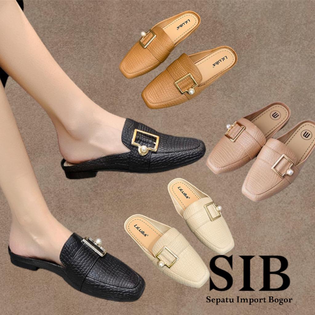 Sandal Flat Jelly import HAZEL / Sandal Selop Wanita /