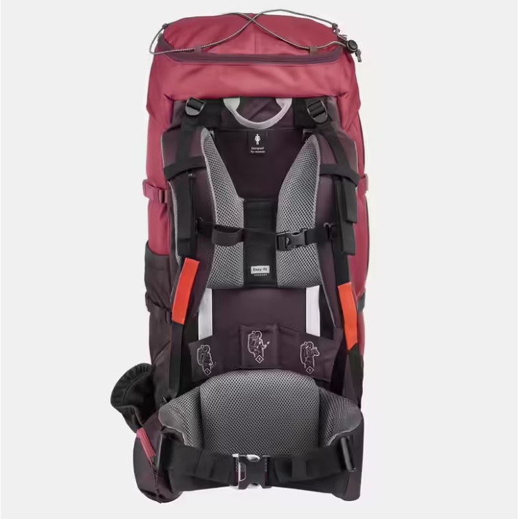 FORCLAZ Trek 100 Easyfit Tas Ransel 50L Wanita Backpack Gunung